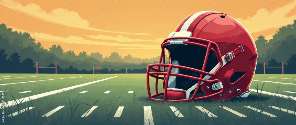 Retro High School Football Team Vector Image Design Retro High School Football Team Vector Image Design