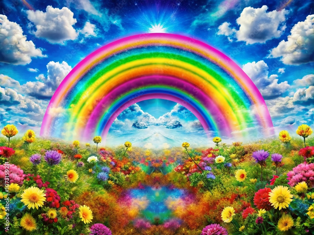 Vibrant Double Exposure Photography of Rainbow Colors Creating a Unique Seamless Pattern for Backgrounds, Textiles, and Artistic Projects with a Bright and Colorful Aesthetic Vibrant Double Exposure Photography of Rainbow Colors Creating a Unique Seamless Pattern for Backgrounds, Textiles, and Artistic Projects with a Bright and Colorful Aesthetic