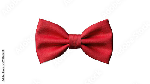 Red bow tie isolated on white background PNG transparent