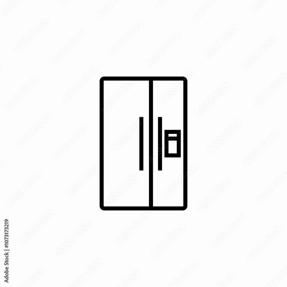 fridge kitchen icon sign vector fridge kitchen icon sign vector