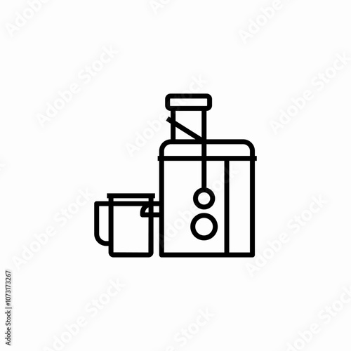 fruit juicer squeezer icon sign vector