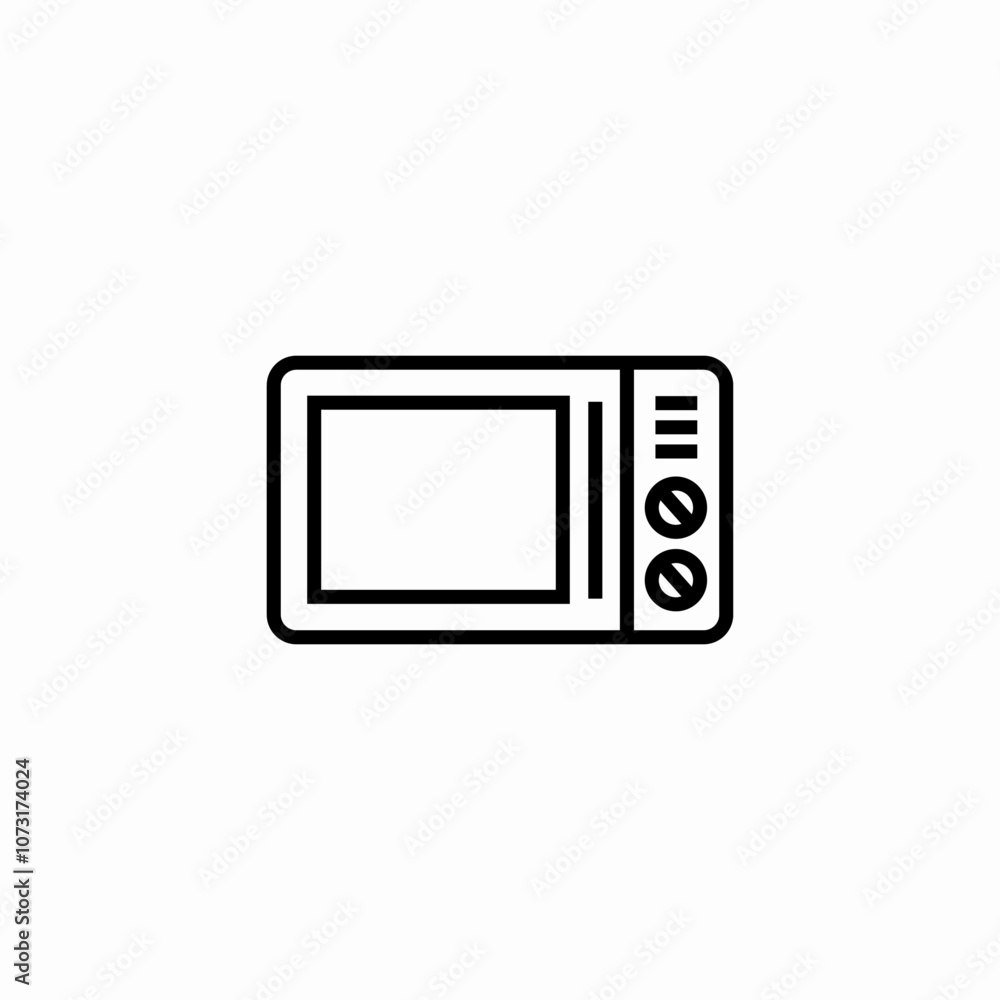 microwave oven icon sign vector microwave oven icon sign vector