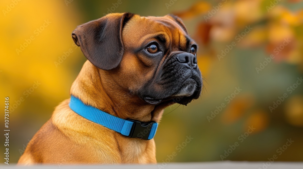 A close-up of a dog with a thoughtful expression, set against a warm autumnal background, This image is perfect for promoting pet care products, blogs, or campaigns focused on animal adoption, A close-up of a dog with a thoughtful expression, set against a warm autumnal background, This image is perfect for promoting pet care products, blogs, or campaigns focused on animal adoption,