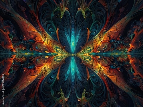 abstract fractal background