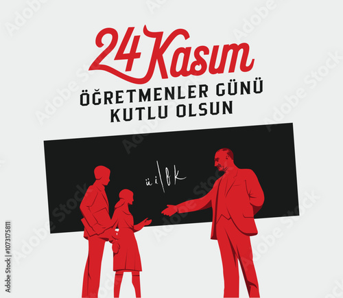 24 kasım öğretmenler günü kutlu olsun. translation: happy 24 november teachers' day