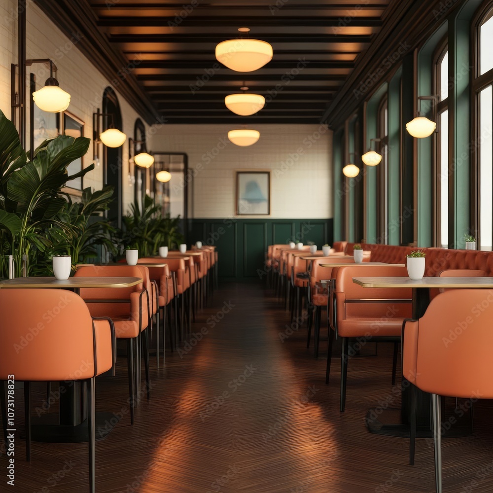Indoor cafe, warm artificial lighting, lively atmosphere, 3D render Indoor cafe, warm artificial lighting, lively atmosphere, 3D render