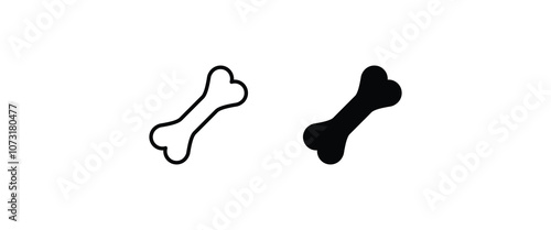 bones icon. Knee Bone joint single high quality outline symbol of human body for web design or mobile app. editable stroke Thin line signs for design logo, visit card pictogram