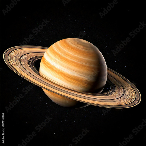 planet saturn in space concept photo