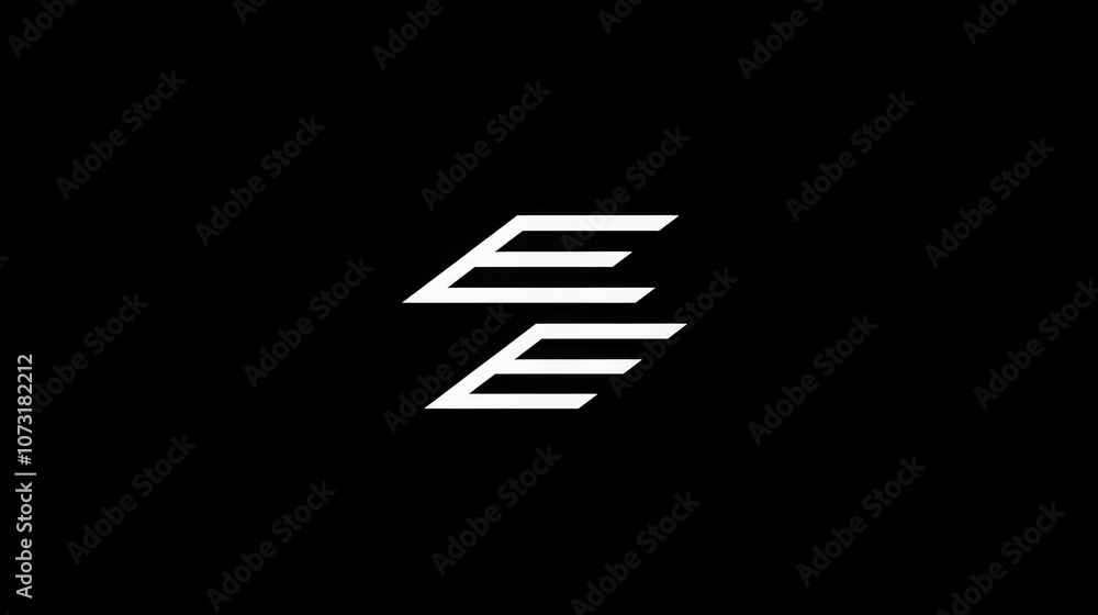 Simple Vector Logo Design on Black Background Simple Vector Logo Design on Black Background