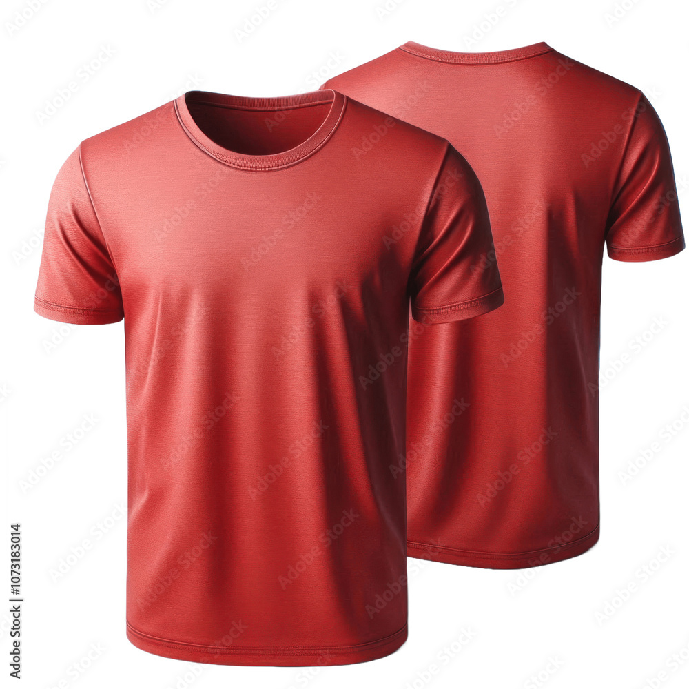Blank red t shirt front and back mockup plain cotton tshirt mock up design template T shirt design template tee shirt isolated on transparent background Blank red t shirt front and back mockup plain cotton tshirt mock up design template T shirt design template tee shirt isolated on transparent background