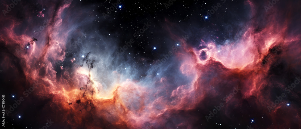 Colorful Nebula in Deep Outer Space Colorful Nebula in Deep Outer Space