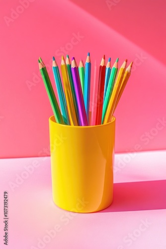 Colorful Pencils Cup