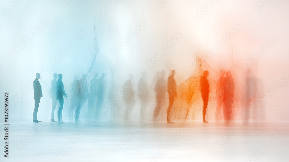 Explore the interplay of shadows and light in abstract human figures creating a unique visual narrative Explore the interplay of shadows and light in abstract human figures creating a unique visual narrative