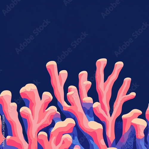 Vibrant Coral Reef Texture Underwater Scene