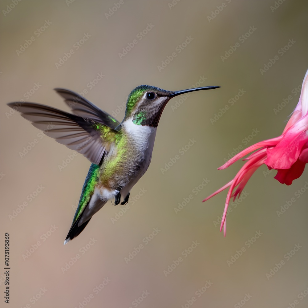 Fototapeta premium Hummingbird on a flower