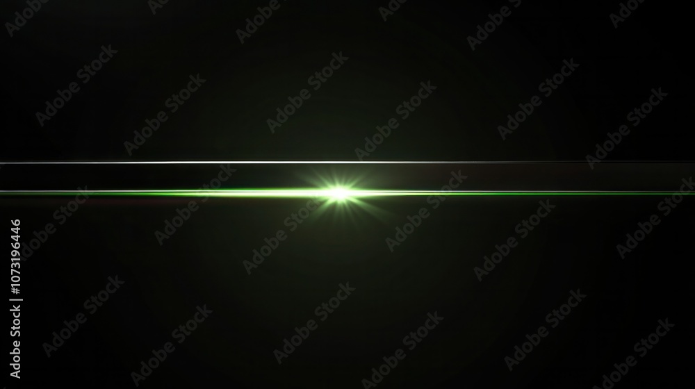 Horizontal green light beam cutting across the dark backdrop, delivering an elegant, sleek, and minimalist visual with a dynamic flair Horizontal green light beam cutting across the dark backdrop, delivering an elegant, sleek, and minimalist visual with a dynamic flair