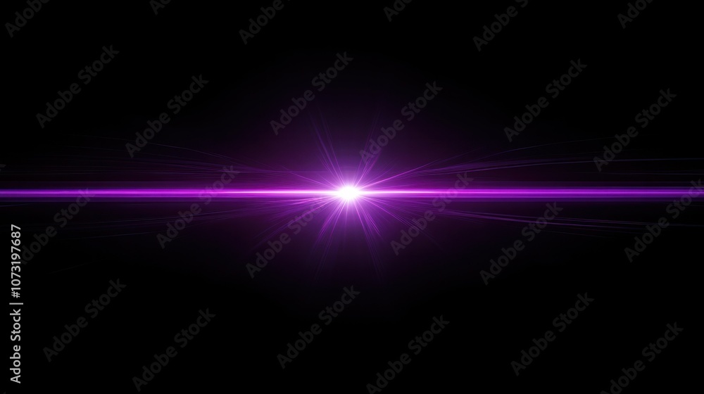 Horizontal purple flare slicing across a sleek black background, creating a vibrant yet elegant contrast with a futuristic touch Horizontal purple flare slicing across a sleek black background, creating a vibrant yet elegant contrast with a futuristic touch