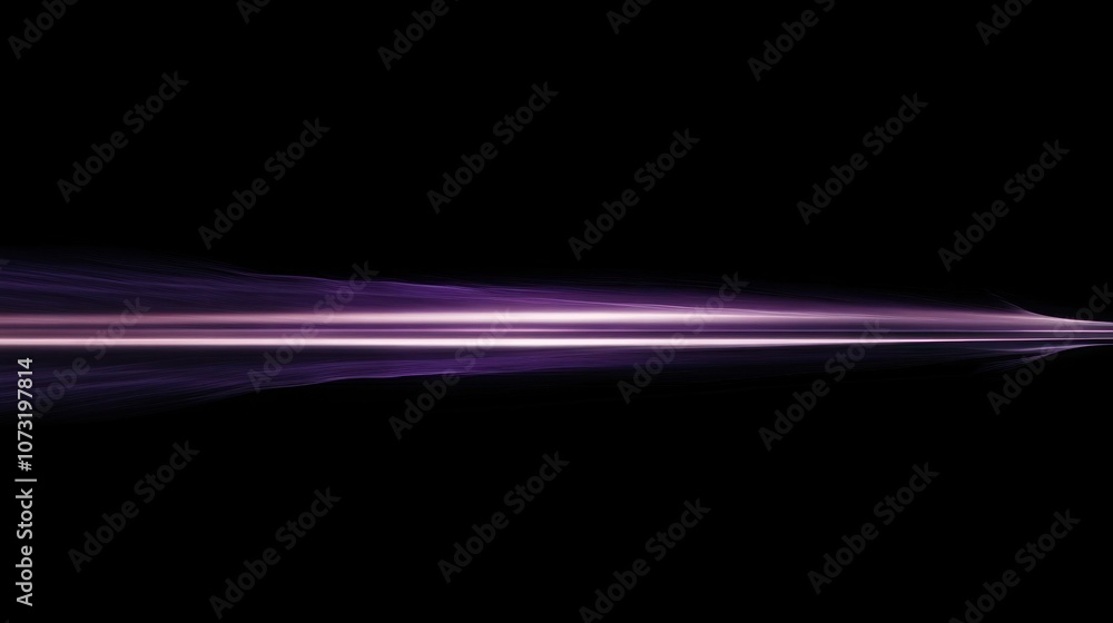 Horizontal purple light streak cutting through the deep black canvas, offering a striking and elegant visual with a sleek futuristic vibe Horizontal purple light streak cutting through the deep black canvas, offering a striking and elegant visual with a sleek futuristic vibe