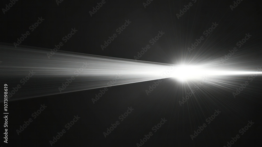 Horizontal white flare slicing through the black background, offering an elegant, modern design with sleek, minimalist precision Horizontal white flare slicing through the black background, offering an elegant, modern design with sleek, minimalist precision