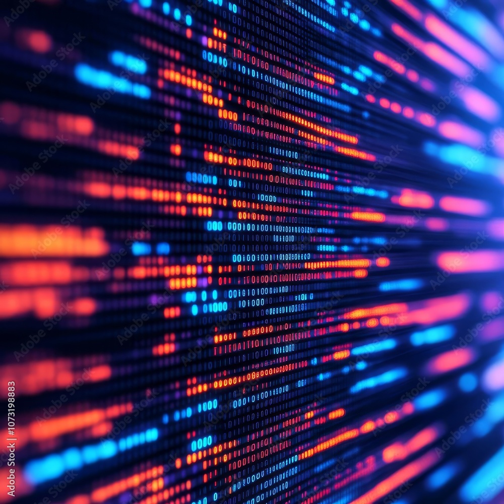 Close-up of a digital screen illuminated by harsh artificial light, pixel details, vibrant colors, modern tech focus Close-up of a digital screen illuminated by harsh artificial light, pixel details, vibrant colors, modern tech focus