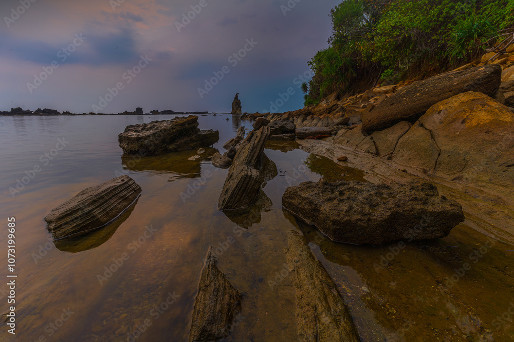 Landscape and seascape around Sawarna Beach Landscape and seascape around Sawarna Beach
