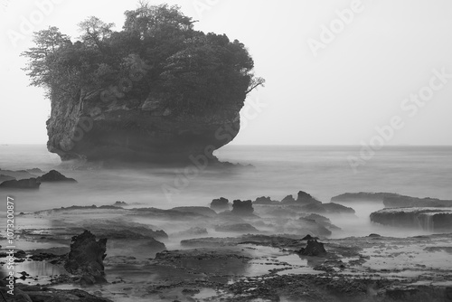 Foto Landscape and seascape around Sawarna Beach