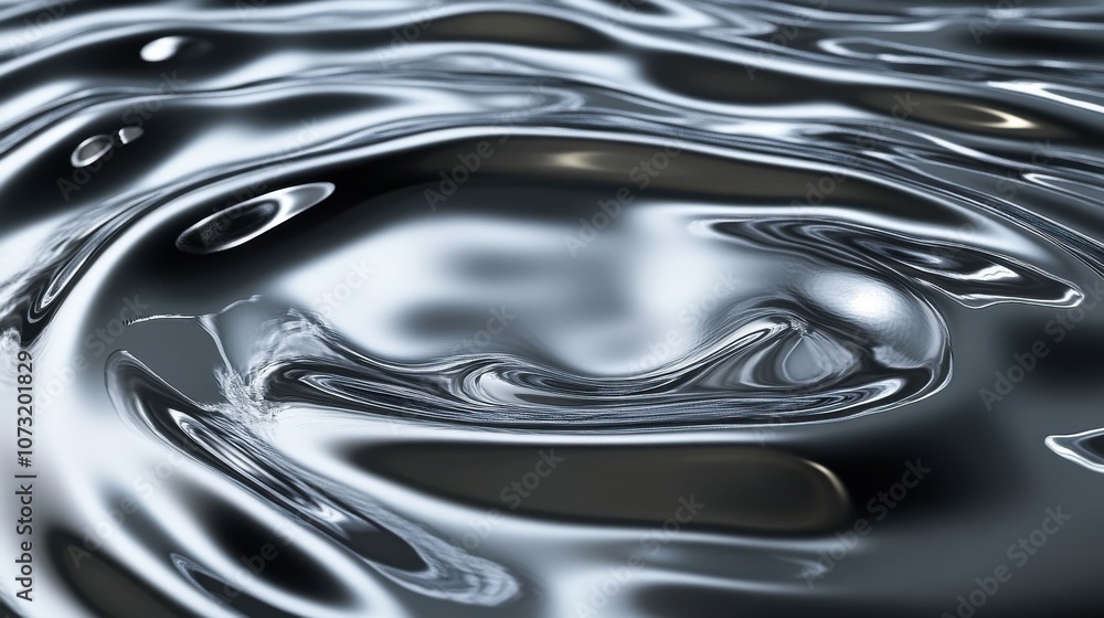 Close-up of shimmering liquid surface with ripples and reflections, creating an abstract and mesmerizing effect. Close-up of shimmering liquid surface with ripples and reflections, creating an abstract and mesmerizing effect.