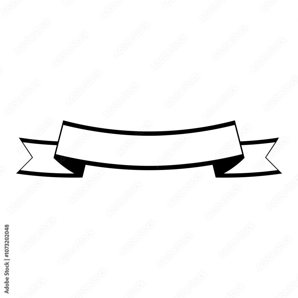 ribbon banner silhouette element ribbon banner silhouette element