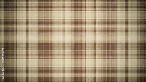 A classic brown and beige plaid pattern, perfect for textiles or background design.