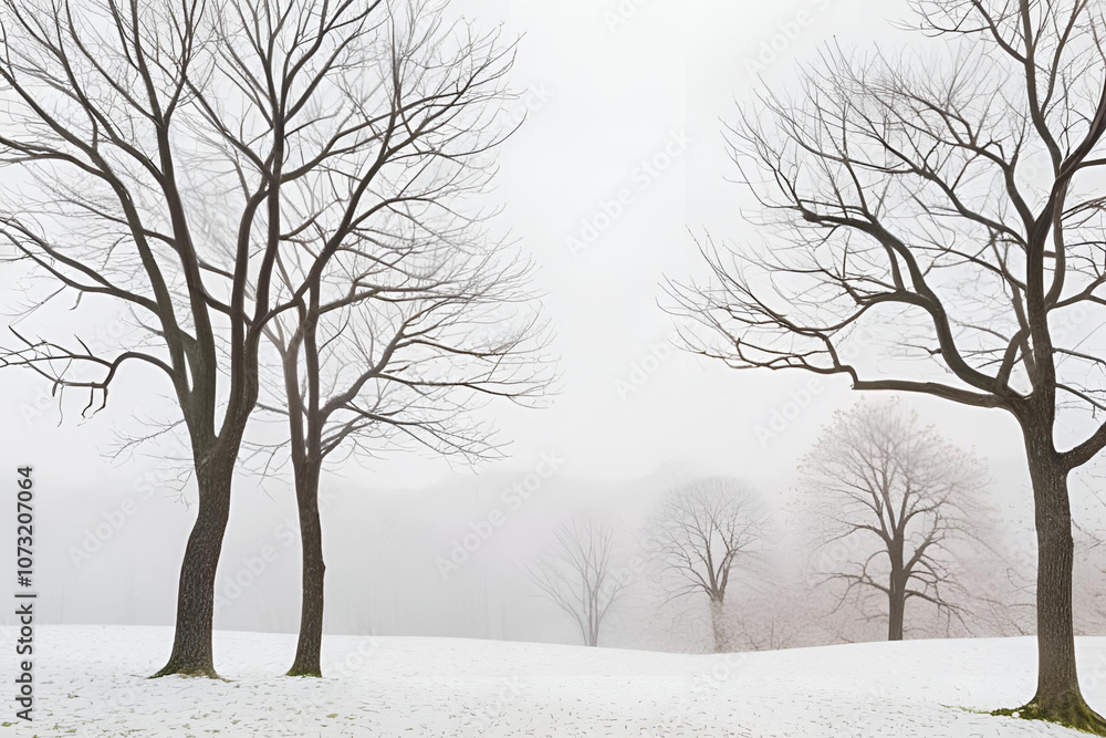 Fototapeta premium Frozen Lake in Winter