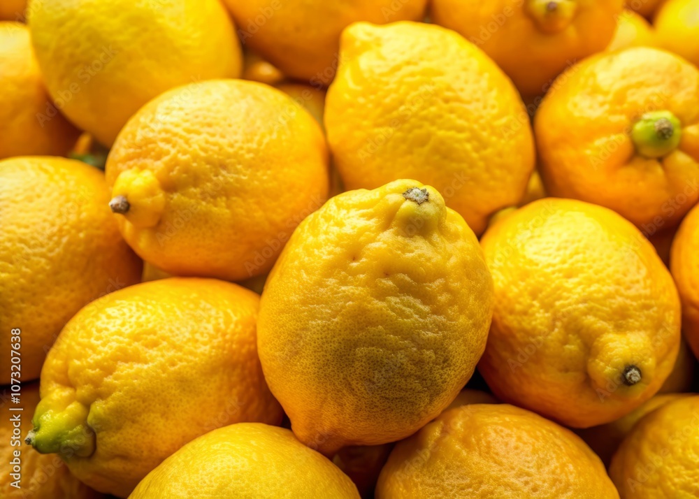Close-Up of Ripe Yellow Lemons for Fresh and Vibrant Textures, Perfect for Culinary and Design Projects with Abundant Lemons in a Natural Setting Close-Up of Ripe Yellow Lemons for Fresh and Vibrant Textures, Perfect for Culinary and Design Projects with Abundant Lemons in a Natural Setting