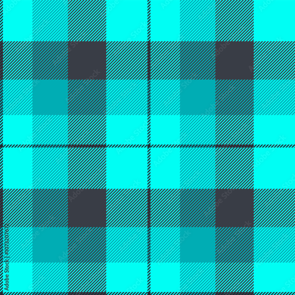 Mid check texture fabric, candy tartan background vector. Horizontal plaid pattern seamless textile in bright and dark colors. Mid check texture fabric, candy tartan background vector. Horizontal plaid pattern seamless textile in bright and dark colors.
