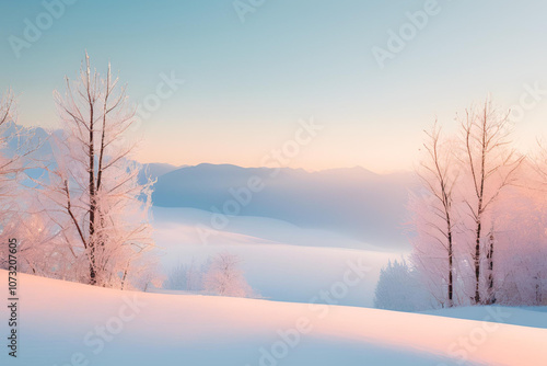 Wallpaper Mural Frozen Lake in Winter Torontodigital.ca