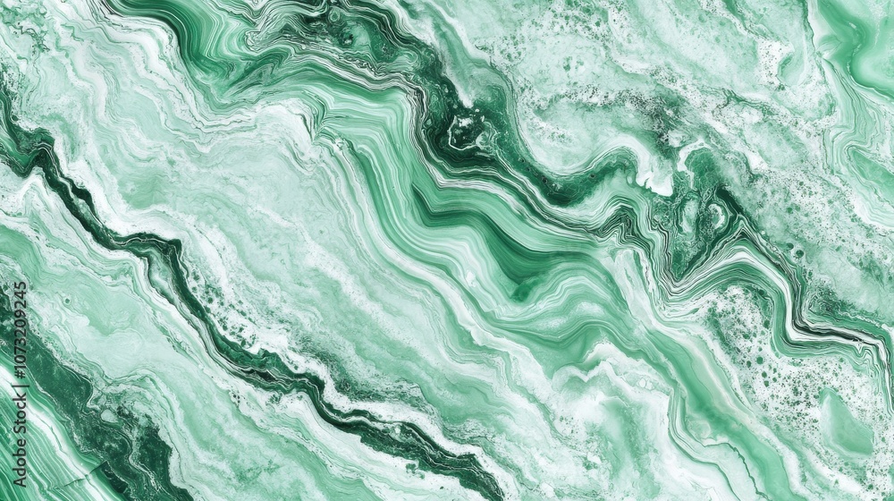 Abstract green marble pattern showcasing vibrant swirls and textures. Abstract green marble pattern showcasing vibrant swirls and textures.