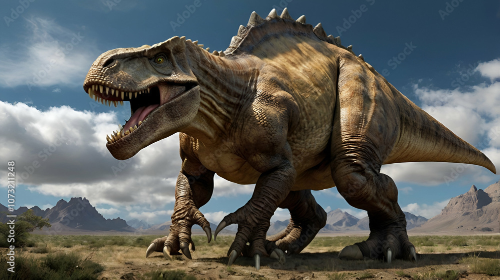Fototapeta premium tyrannosaurus dinosaur 3d render