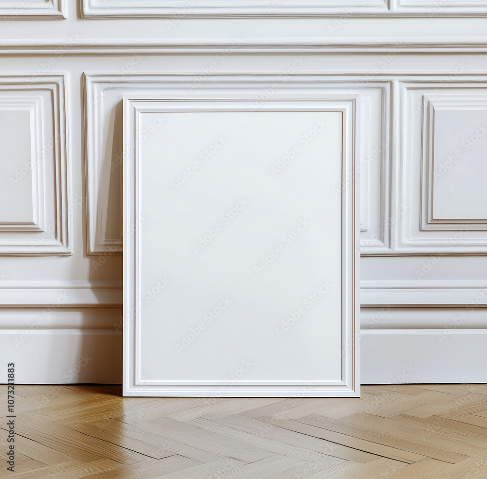 Fototapeta premium Frame artwork mockup white frame