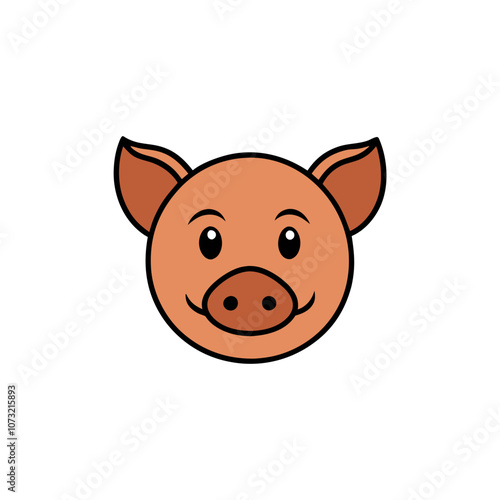 Mangalitsa Pig 
head vector illustration photo