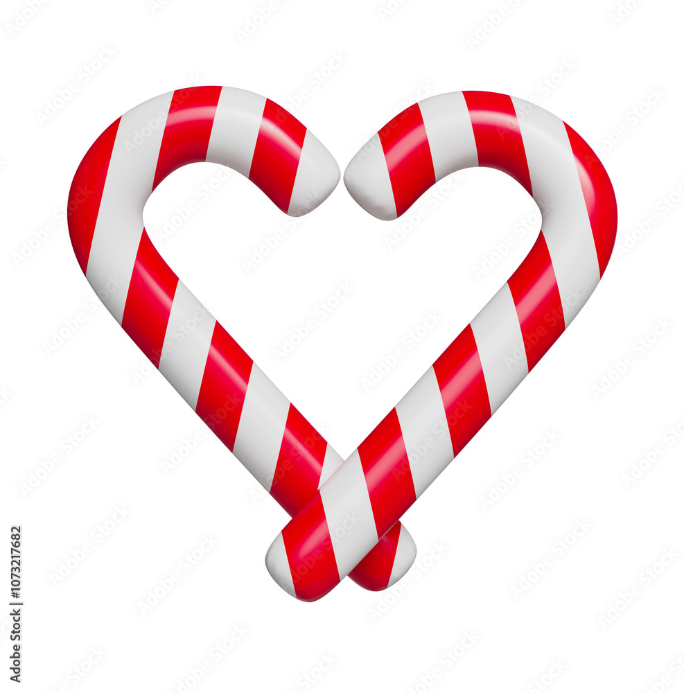 Obraz premium 크리스마스 지팡이 사탕 아이콘 Christmas Candy Cane Icon