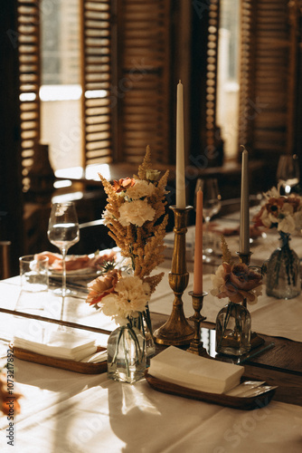 table setting for a dinner