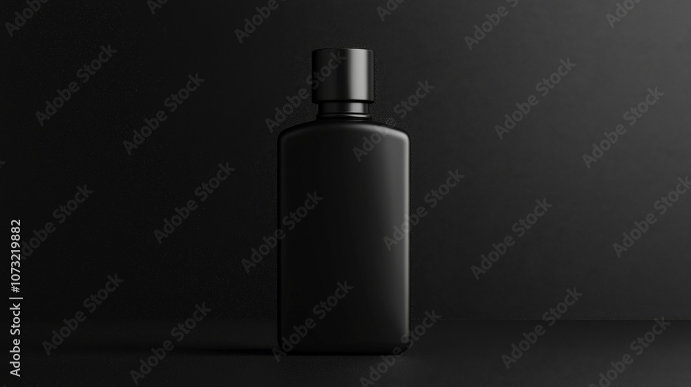 product design of a mens perfume bottle in a dark clean style product design of a mens perfume bottle in a dark clean style