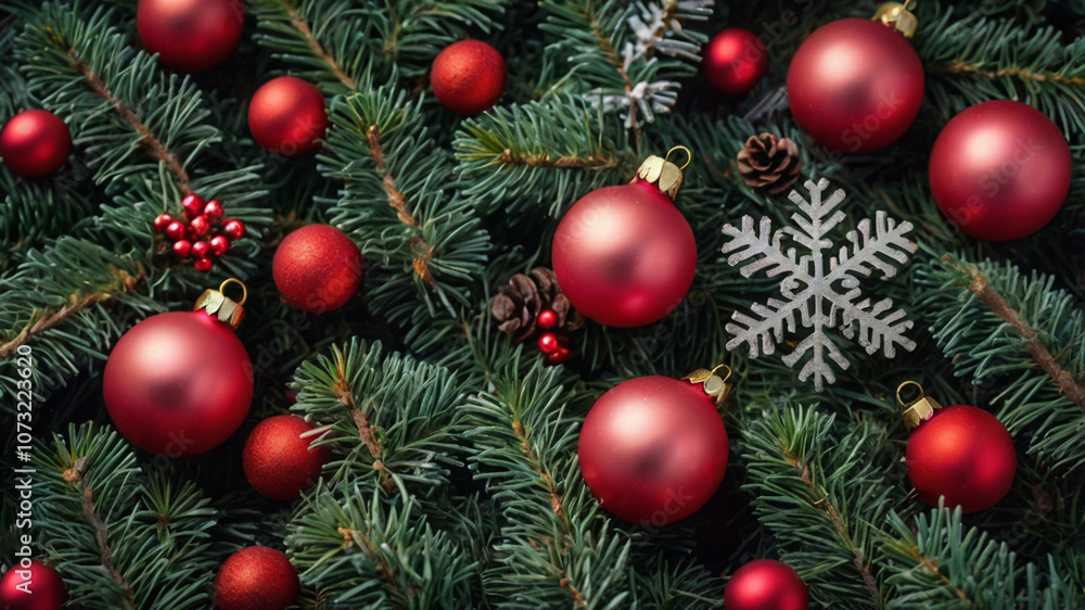 christmas background with christmas tree branches christmas background with christmas tree branches