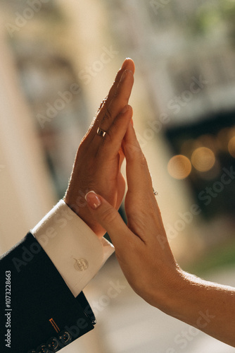 person shaking hands