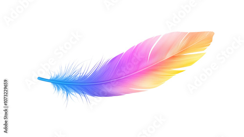 Animal feather transparent background