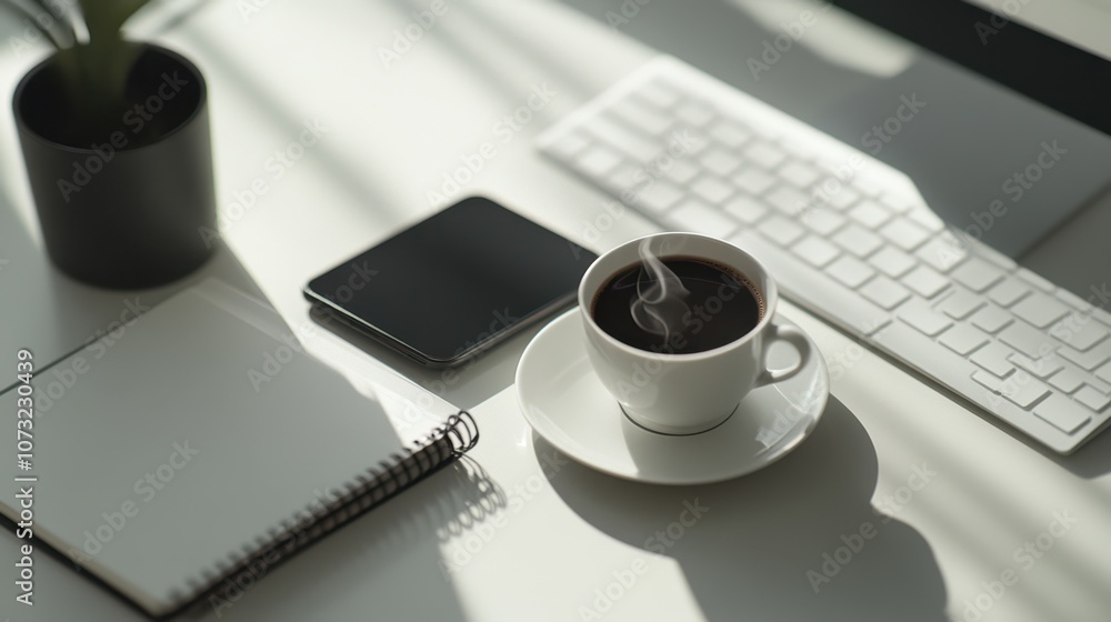 The Coffee in Modern Workspace The Coffee in Modern Workspace