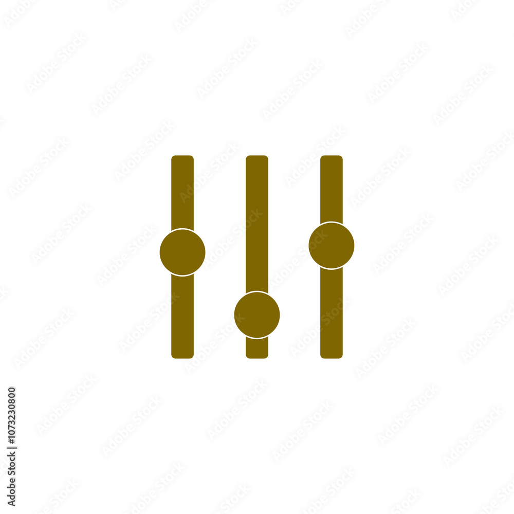 Faders icon isolated on transparent background Faders icon isolated on transparent background