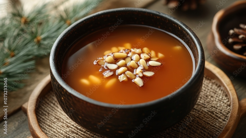 Korean Pine Nut Soup Korean Pine Nut Soup