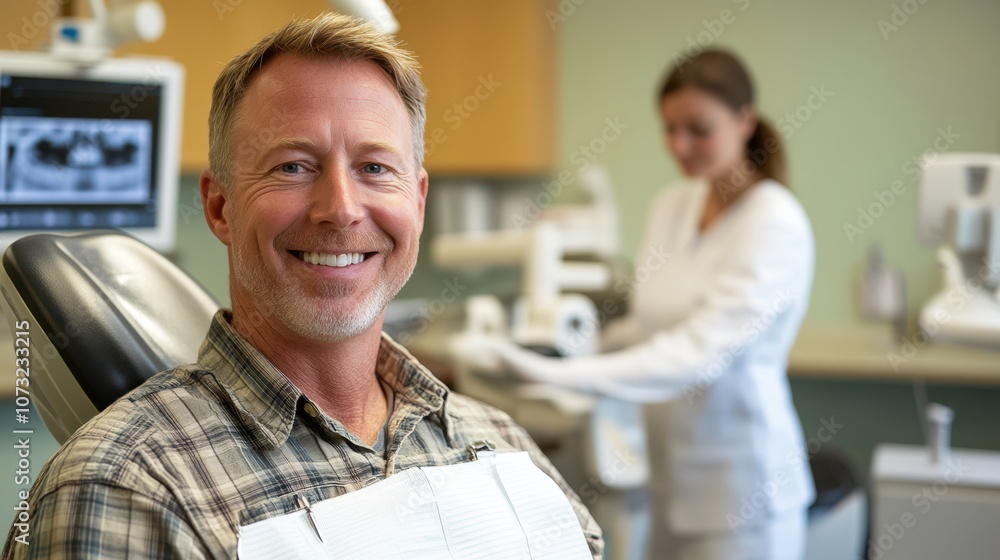 The Smiling Patient at Dentist The Smiling Patient at Dentist