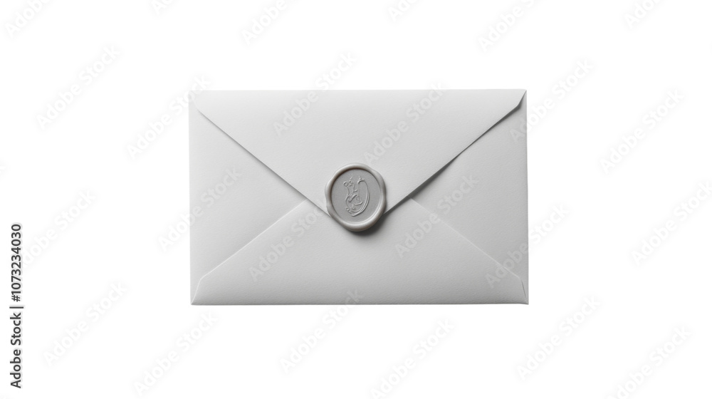 Envelope with wax seal transparent background Envelope with wax seal transparent background