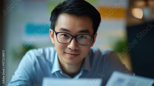 Portrait of a Man with Glasses