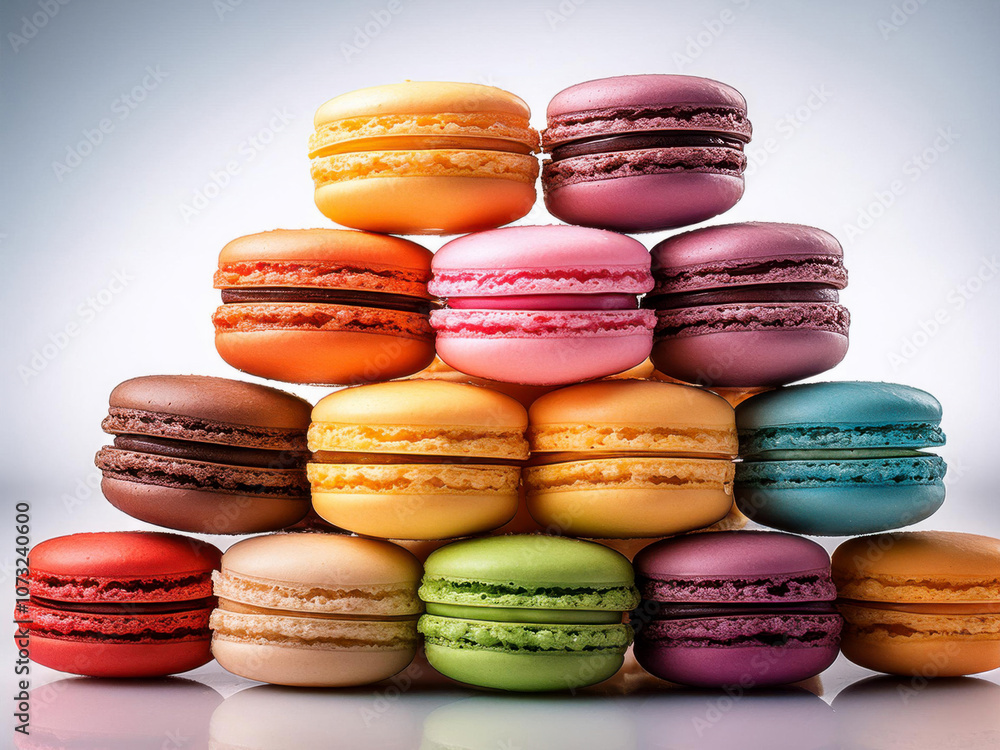 macaroons stacked macaroons stacked